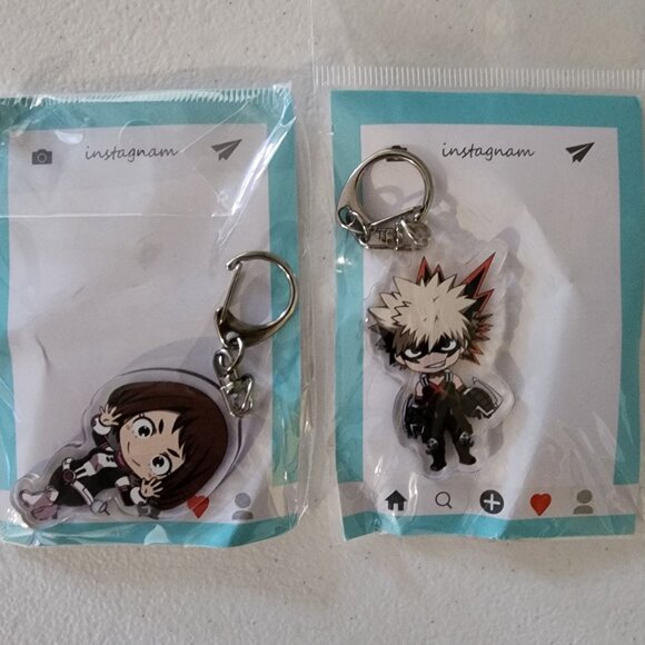 Fan Art My Hero Academia Anime Mouse Pad & 6 Character Keychains Set #2 - Picture 4 of 6